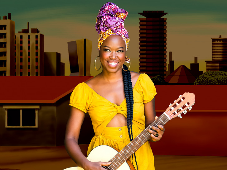 Auch Nina Ogot wird mit ihrer Band auftreten und präsentiert Afrobeat, Reggae, Pop, Soul und Jazz.