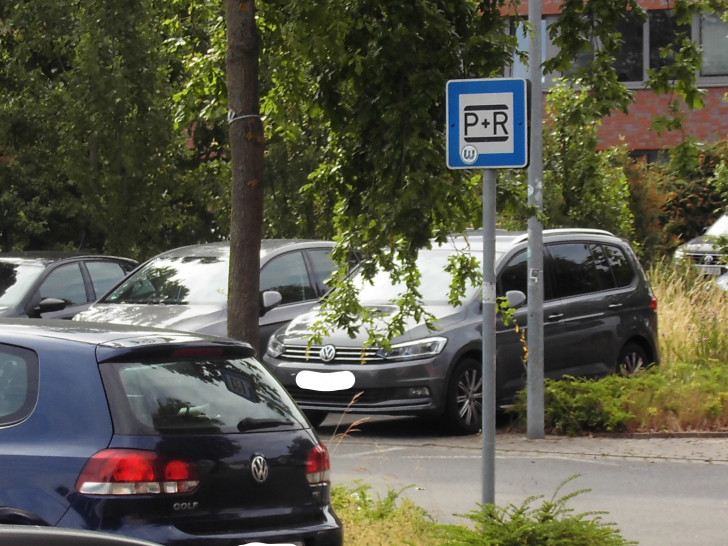 P+R Parkplätze in Fallersleben.
