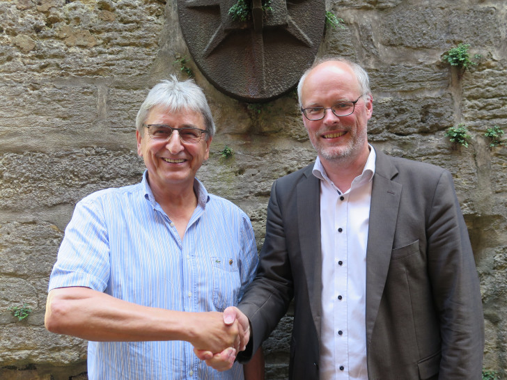 Der neue und der scheidende Präsident, Prof. Dr. Heinrich Keck und Prof. Dr. Klaus Thiele.