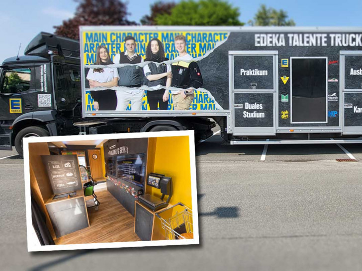 Der EDEKA Talente Truck: Hier kann man sein Können unter Beweis stellen.