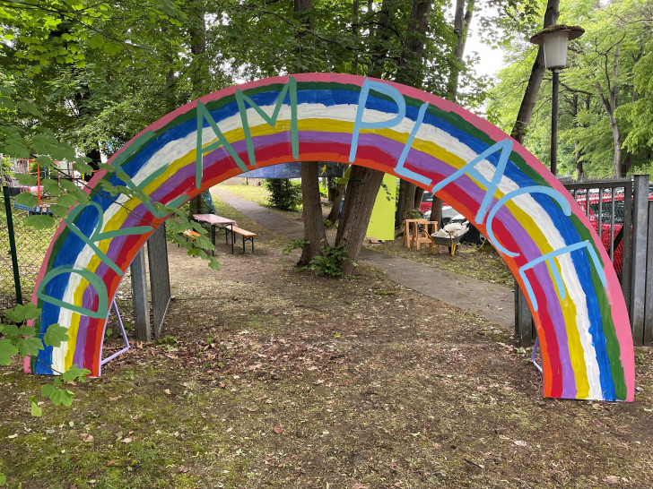"Dream Place" im Theaterpark: Eingang zum Festspielhaus für Kinder, das am Samstag eröffnet wird.