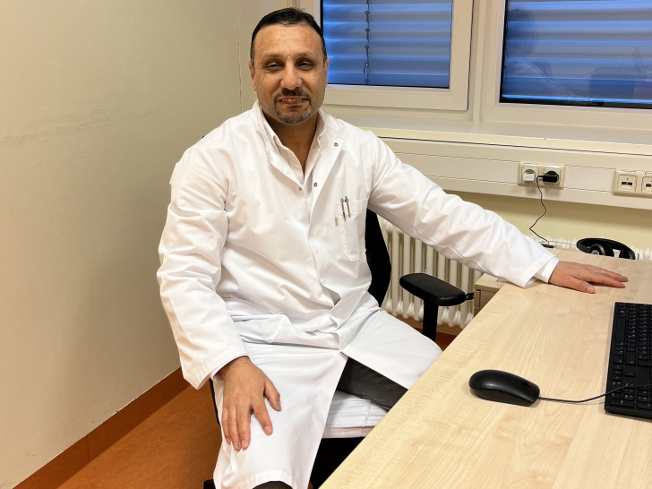 Der neue Chefarzt der Gynäkologie und Geburtshilfe, Khalaf Alsbeet. 