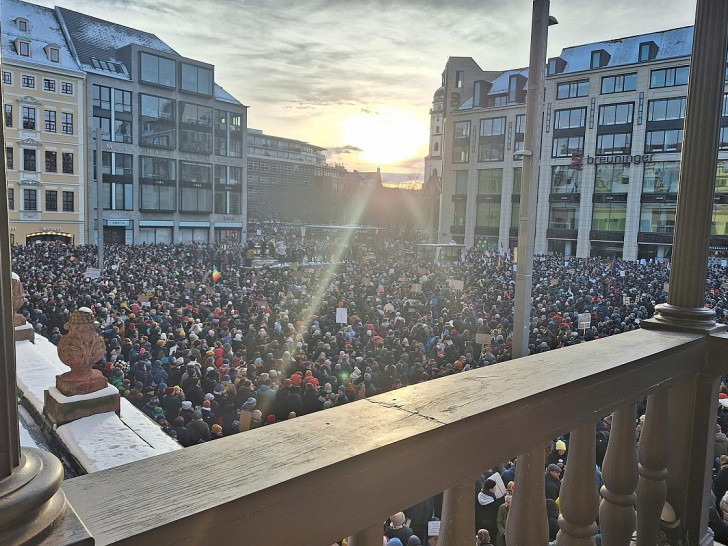 Demo gegen Rechtsextremismus in Leipzig am 21.01.2024
