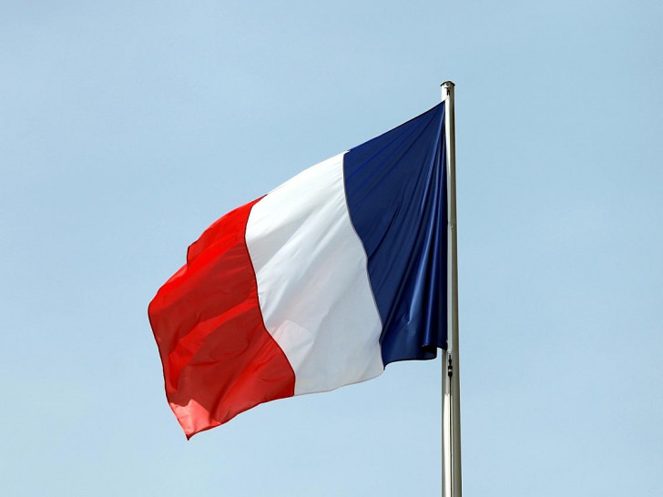 Fahne von Frankreich (Archiv)