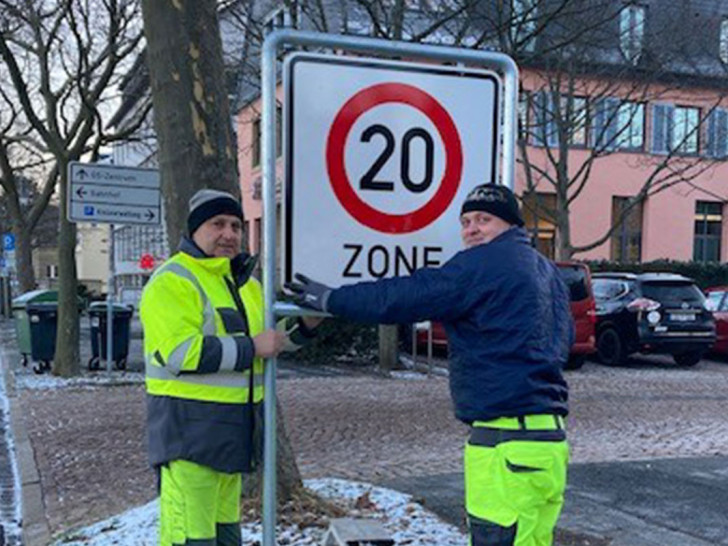 Ab sofort gilt hier Tempo 20.