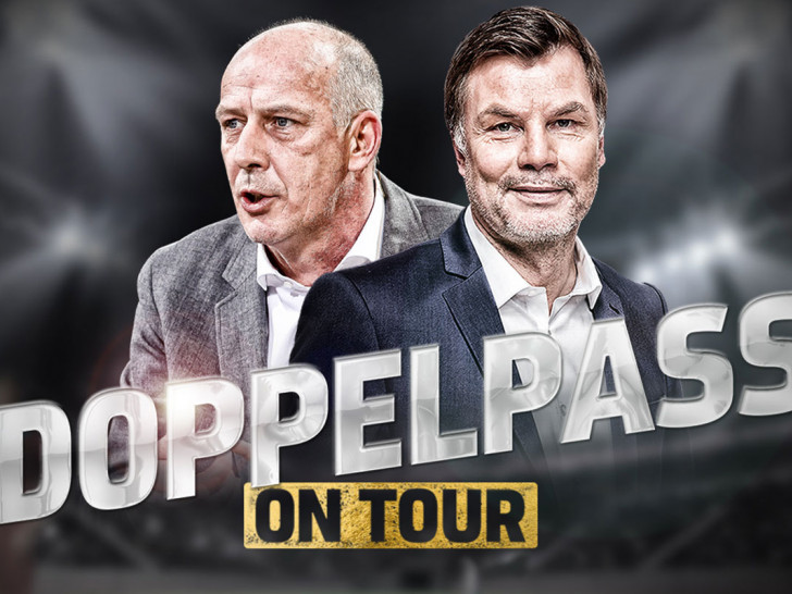 „Doppelpass on Tour“ mit Moderator Thomas Helmer und Experte Mario Basler.