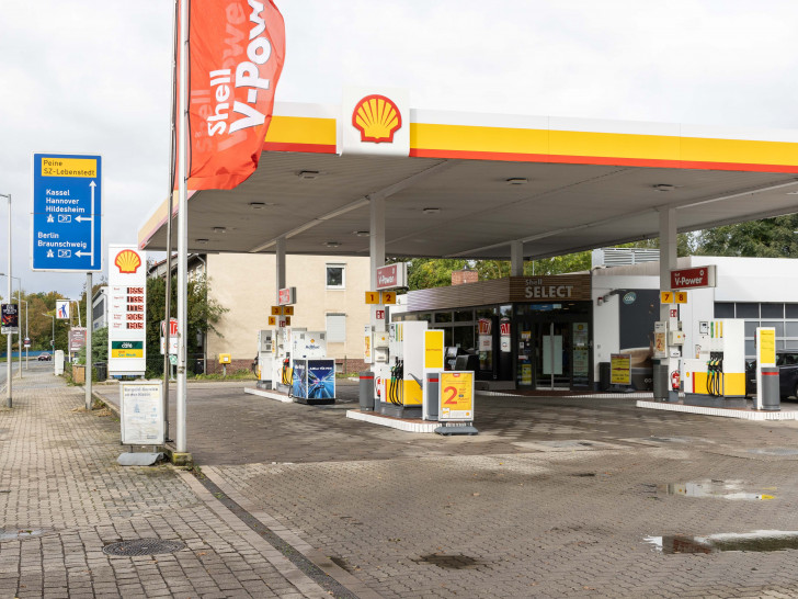 Diese Tankstelle wurde von Einbrechern heimgesucht.