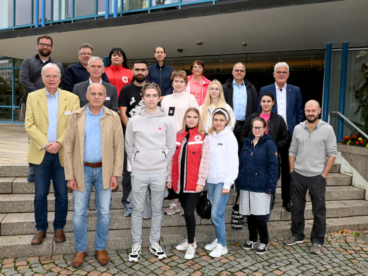 Empfang im Rathaus: Das Ukrainische Rote Kreuz war zu Gast in Wolfsburg. 