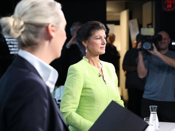 Alice Weidel und Sahra Wagenknecht am 09.10.2024