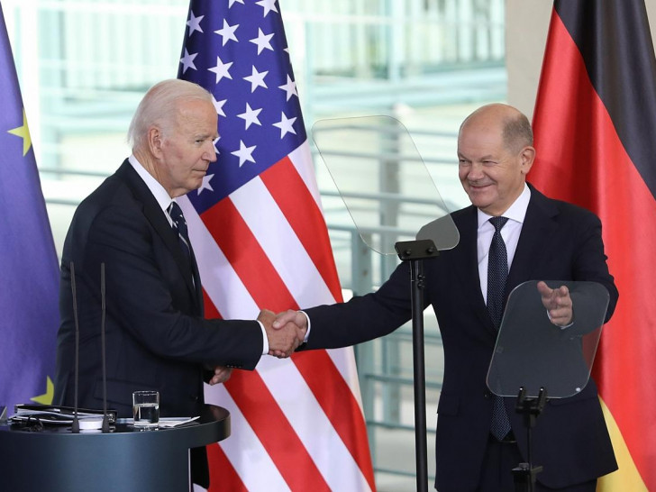 Joe Biden und Olaf Scholz am 18.10.2024