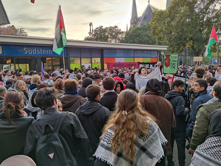 Pro-Palästina-Demo in Berlin am 07.10.2024