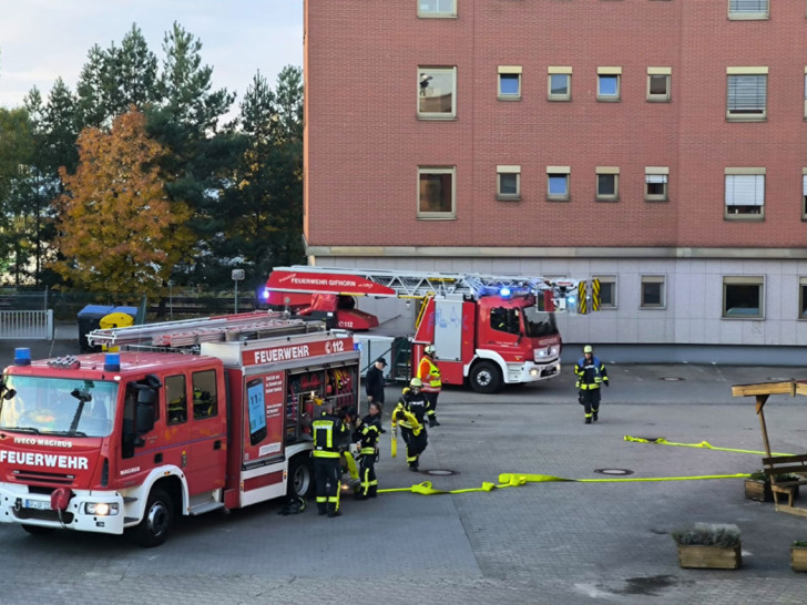 Die Feuerwehr trainierte den Ernstfall.