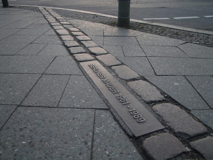 Verlauf der Berliner Mauer (Archiv)