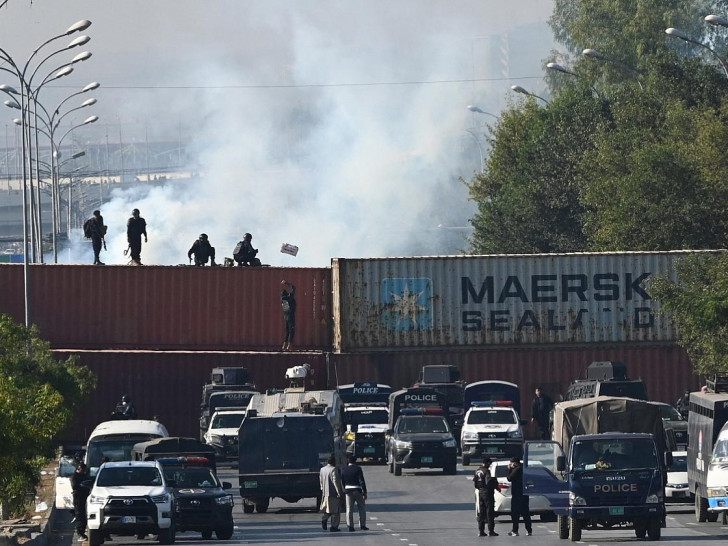 Proteste in Islamabad am 26.11.2024