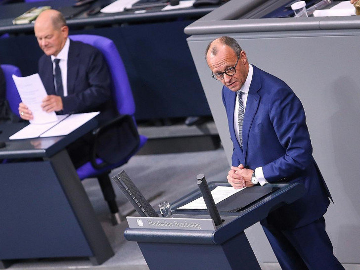 Olaf Scholz und Friedrich Merz am 13.11.2024