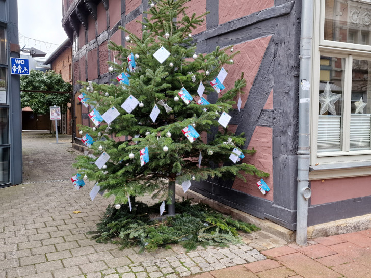 Auch in diesem Jahr ist der Wunschbaum neben der Tourist-Information (Breite Str. 58) zu finden. 