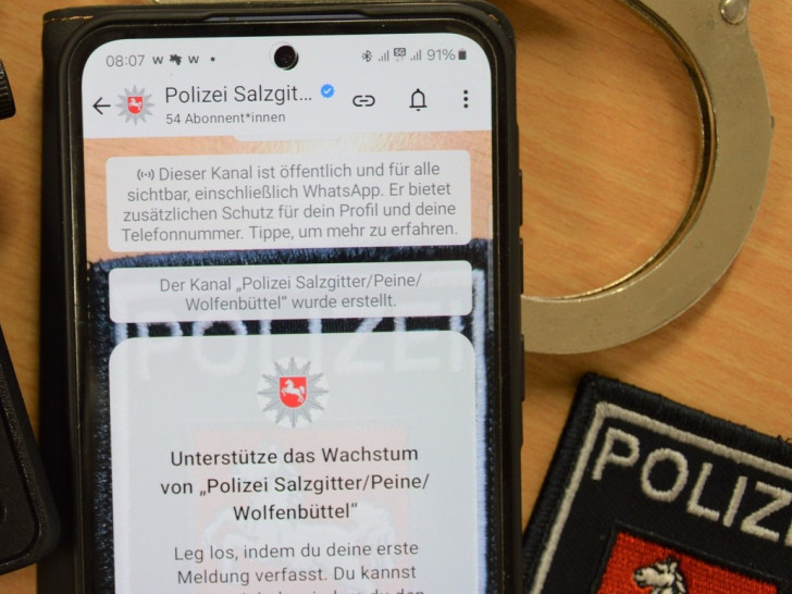 Die Polizeiinspektion Salzgitter/Peine/Wolfenbüttel führt ab dem 2. Dezember einen WhatsApp-Channel ein.