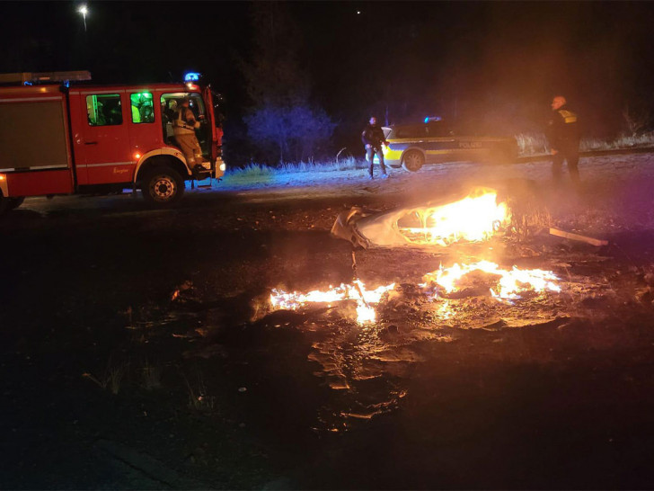 Das Stille Örtchen brannte vollständig ab.