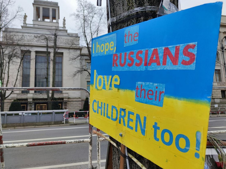 Protest vor der russischen Botschaft (Archiv)