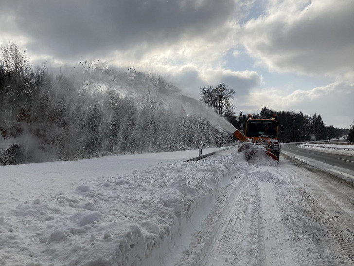 Die Räumfahrzeuge sorgen im Winter für freie Autobahnen.