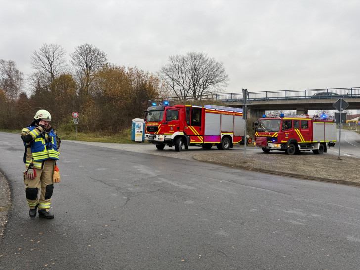 Die Feuerwehr sondierte die Lage.