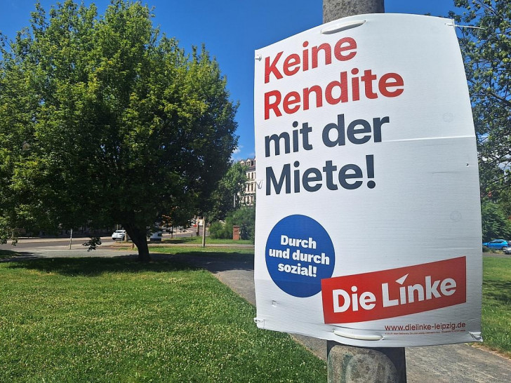 Linken-Wahlplakat zur Landtagswahl in Sachsen (Archiv)