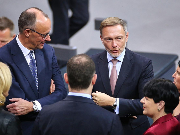 Friedrich Merz und Christian Lindner am 16.12.2024