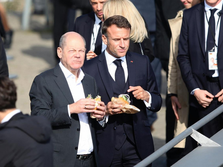 Emmanuel Macron und Olaf Scholz (Archiv)