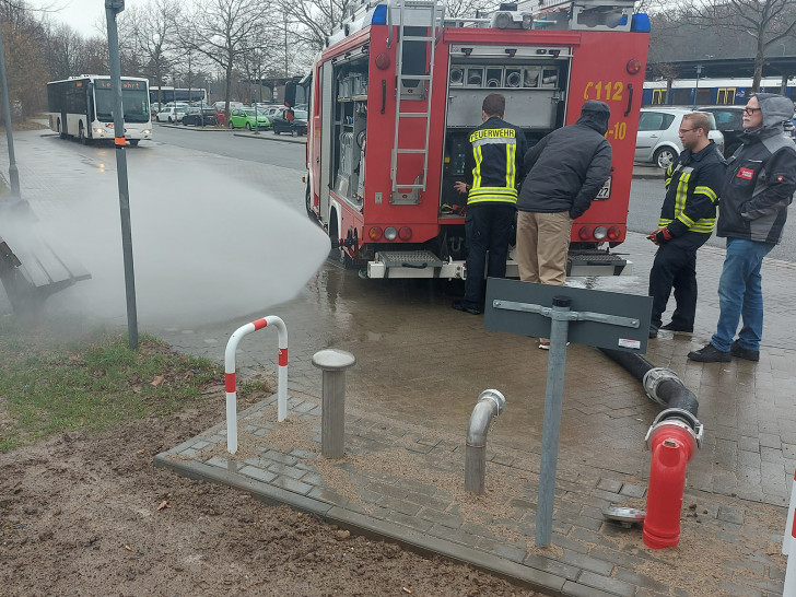 Die neue Löschwasserzisterne am Goslarer Bahnhof.
