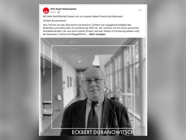 Die SPD trauert um Eckbert Duranowitsch.