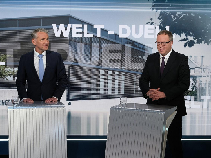 TV-Duell Höcke/Voigt am 11.04.2024