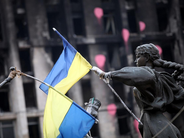 Ukrainische Flagge (Archiv)