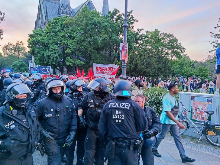 1.-Mai-Demo in Berlin am 01.05.2024