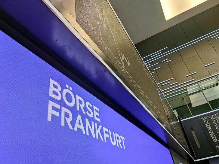 Anzeigetafel in der Frankfurter Börse