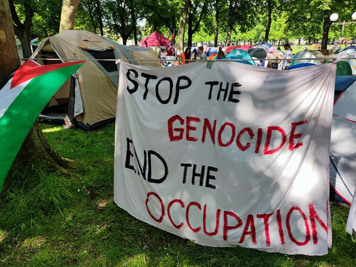 Pro-Palästina Camp an der Uni Bonn (Archiv)