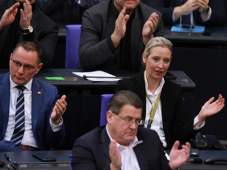 Tino Chrupalla, Alice Weidel, Stephan Brandner (Archiv)