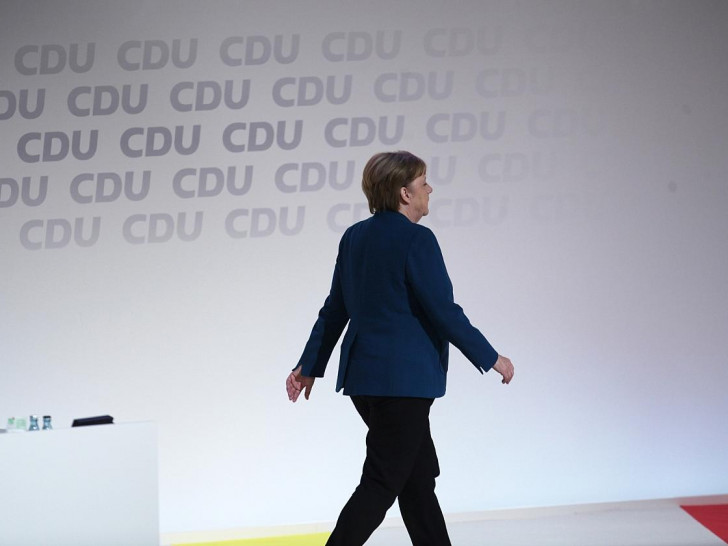 Angela Merkel bei ihrem letzten Parteitag als CDU-Chefin im Dezember 2018 (Archiv)