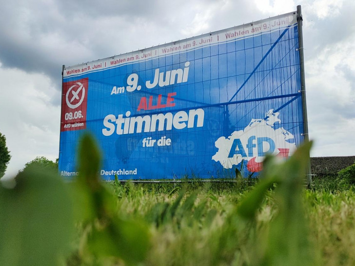 AfD-Wahlplakat in Mecklenburg-Vorpommern am 19.05.2024