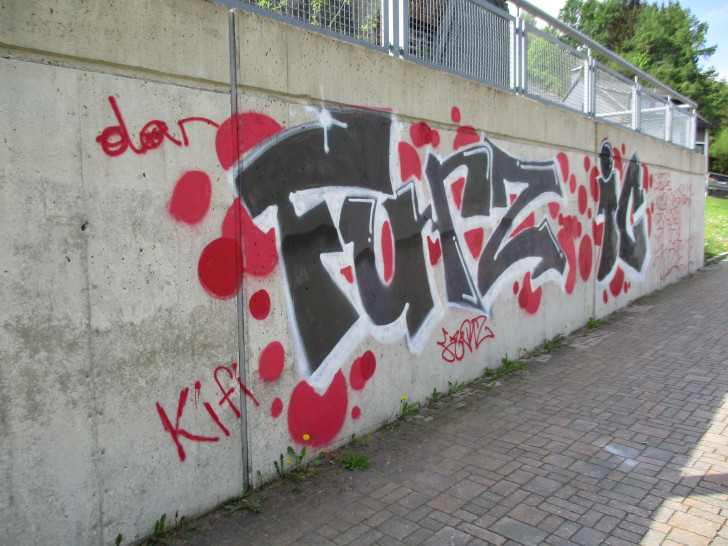 Graffiti am "Schlackenbrink".