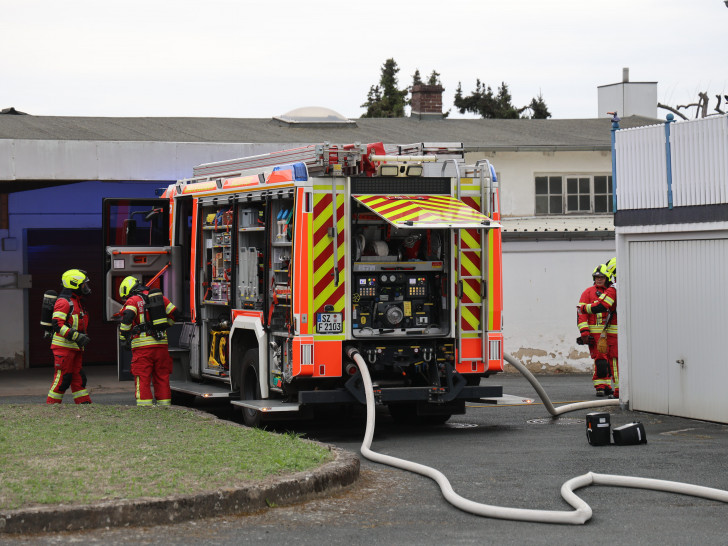 Die Feuerwehr löschte den Brand.