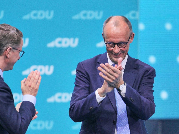 Carsten Linnemann und Friedrich Merz am 06.05.2024