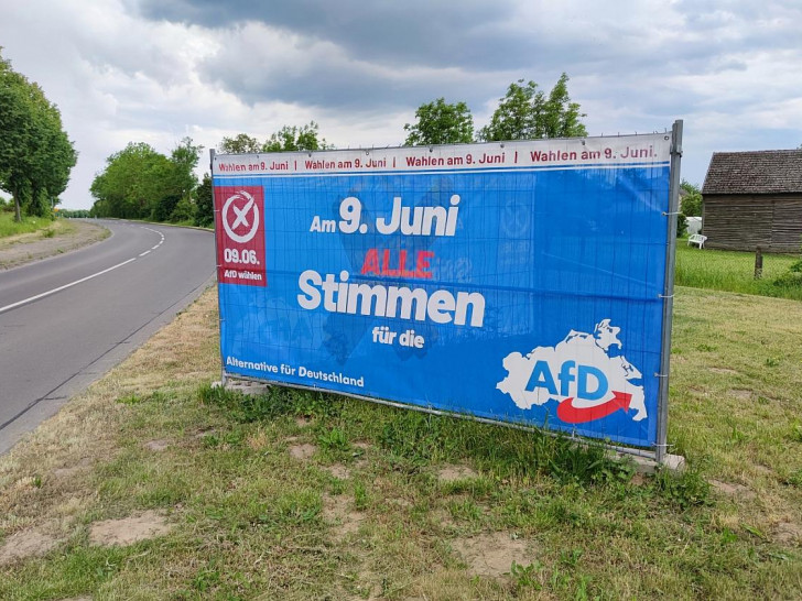 AfD-Wahlplakat in Mecklenburg-Vorpommern (Archiv)