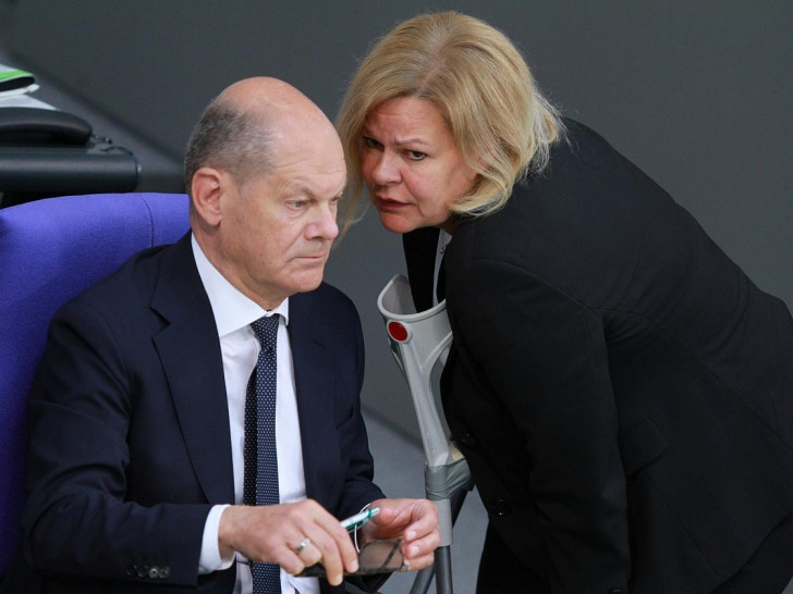 Nancy Faeser und Olaf Scholz am 06.06.2024