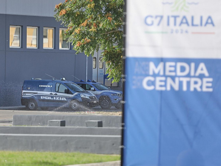 Polizei beim G7-Gipfel am 13.06.2024