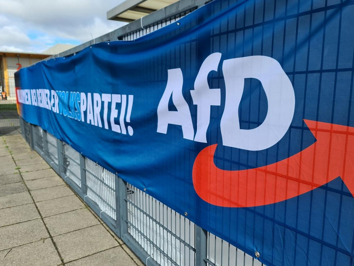 Logo vor AfD-Parteitag (Archiv)