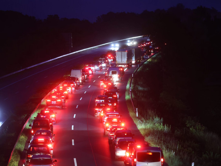 Es bildete sich ein erheblicher Rückstau auf der A39.