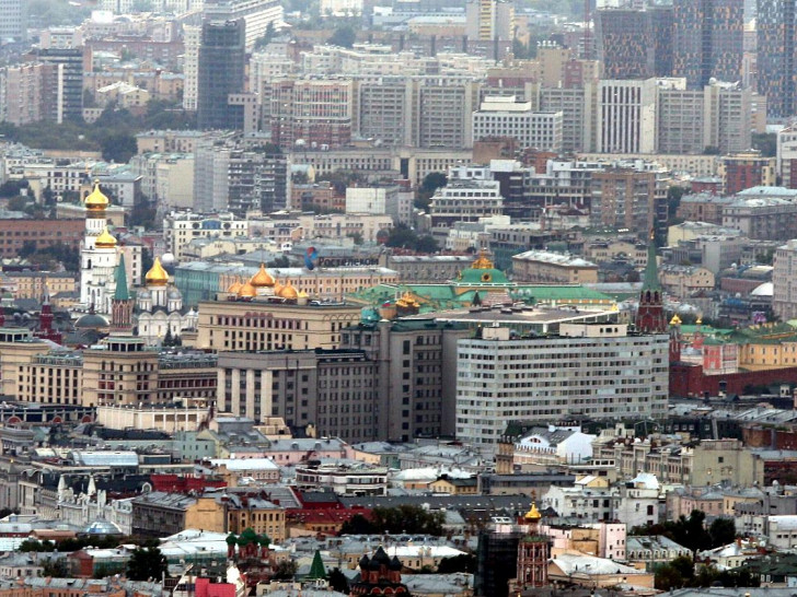 Blick über Moskau mit dem Kreml (Archiv)