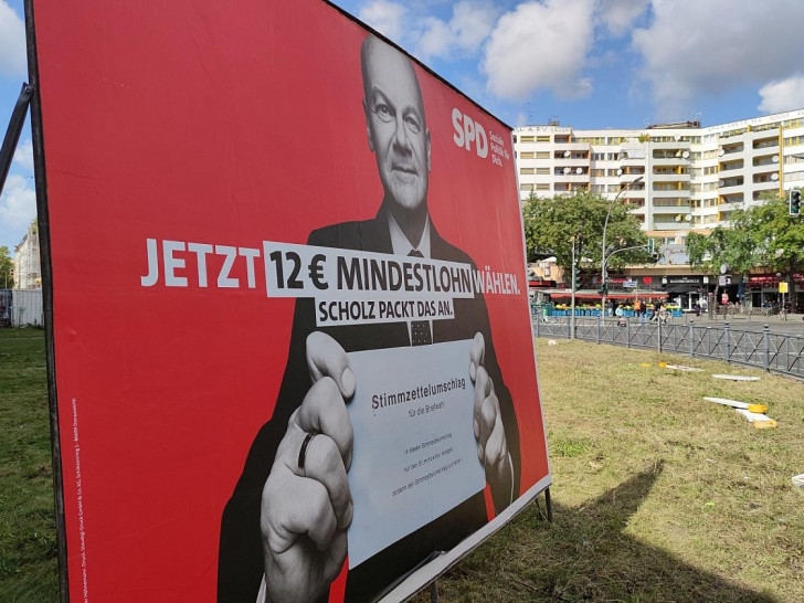 SPD-Wahlplakat in Berlin-Kreuzberg (Archiv)