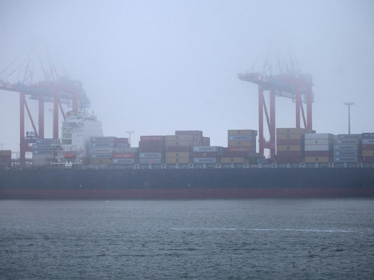 Containerschiff in Wilhelmshaven (Archiv)