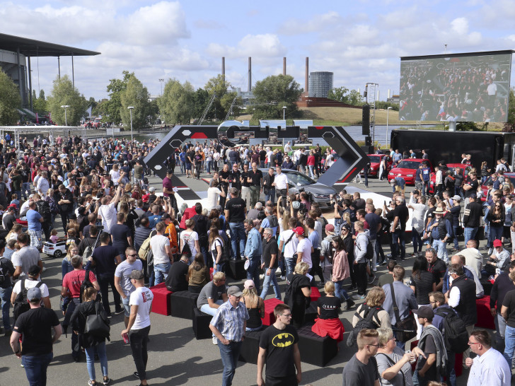 Tausende GTI-Begeisterte und Besucher auf dem Fantreffen “GTI Coming Home“ in Wolfsburg 2018.